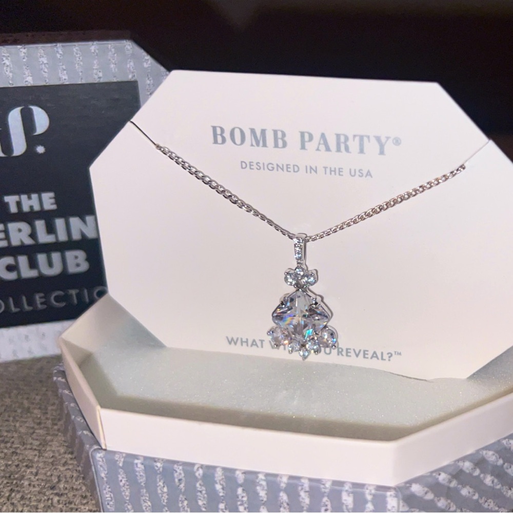NWT .925 Diamond Cubic Zirconia Necklace